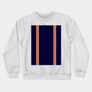 Luton Town Retro Away 2001 - 03 Navy and Orange White Pin Stripes Crewneck Sweatshirt